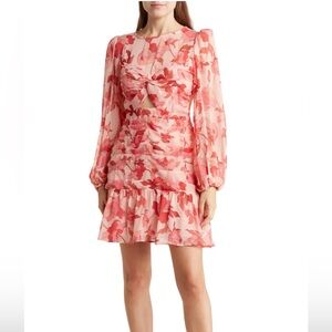Astr the Label Floral Dress Pink
